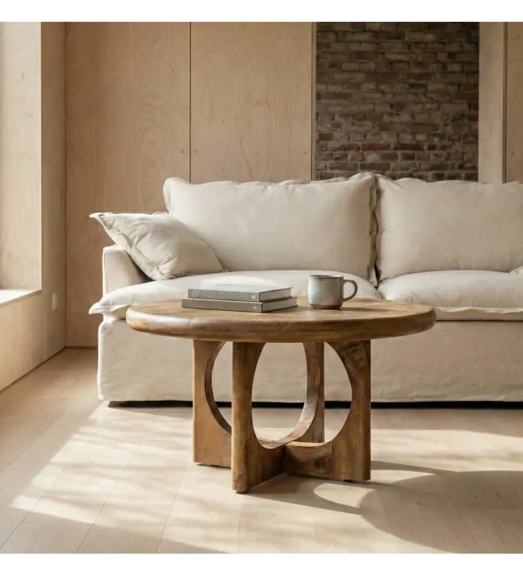 Zona-Design Stolik kawowy KONECEN 77 cm drewno mango