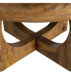 Zona-Design Stolik kawowy KONECEN 77 cm drewno mango