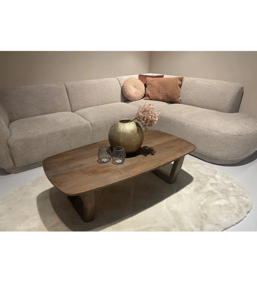 LF-Design Stolik kawowy KORTE 130 cm drewno mango brązowe