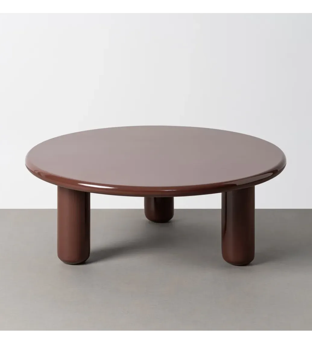 Zona-Design Stolik kawowy LACADO 90 cm bordowy