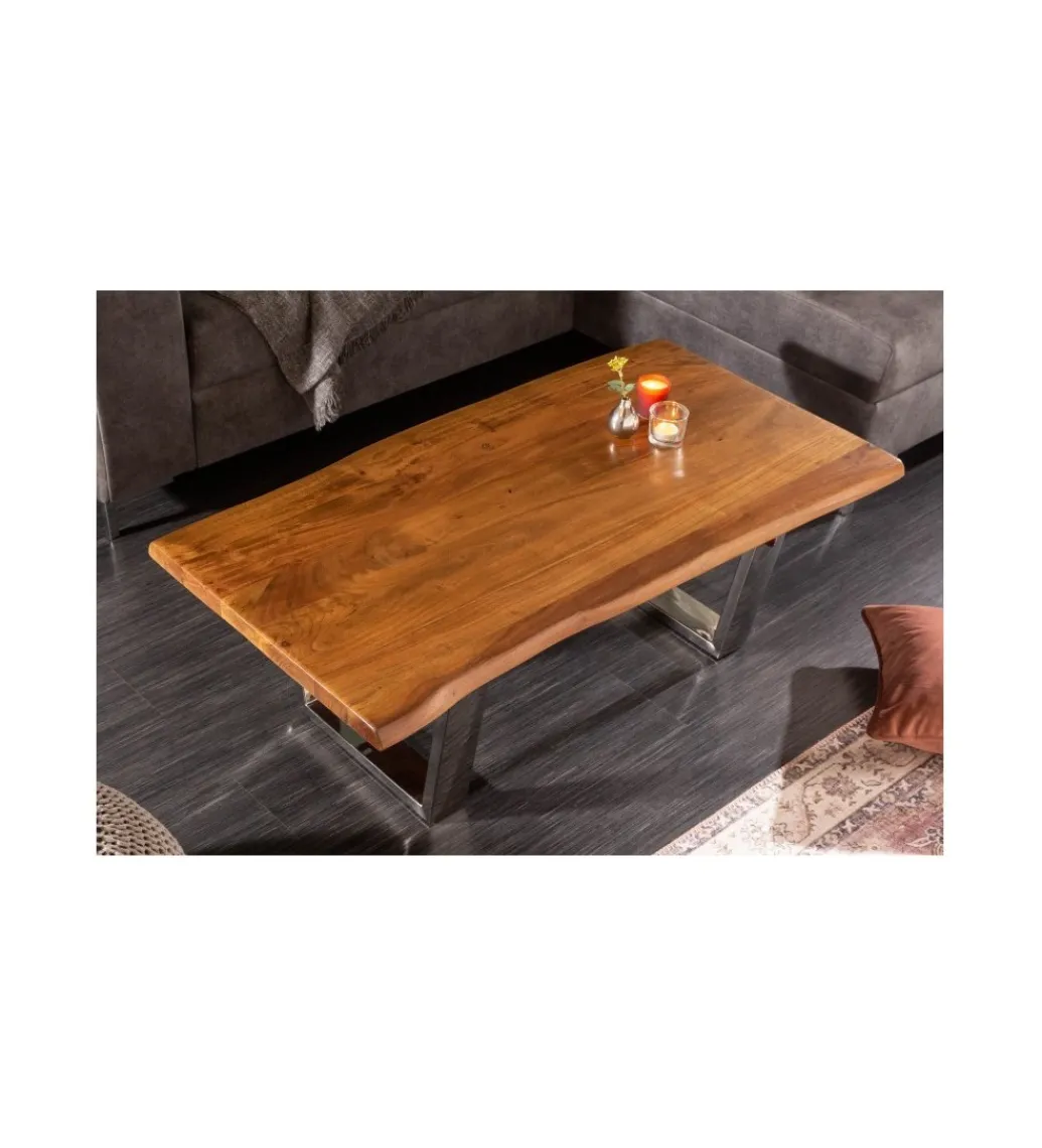 Invicta Interior Stolik kawowy Maamut 110 cm drewno akacja honey
