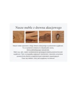 Invicta Interior Stolik kawowy Maamut 110 cm drewno akacja honey