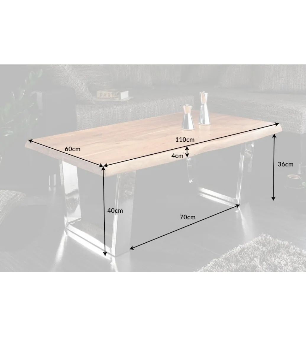 Invicta Interior Stolik kawowy Maamut 110 cm drewno akacja honey