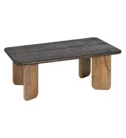 DENZO Stolik kawowy MEZNATRE 120 cm drewno mango brązowe