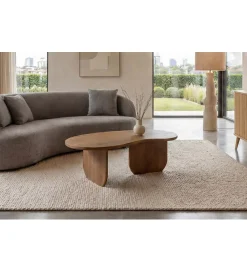 Invicta Interior - przedsprzedaż Stolik kawowy ORGANIC 120 cm drewno mango