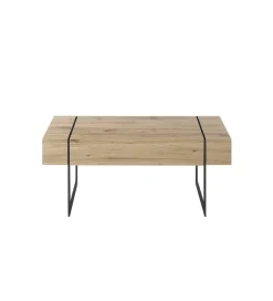 MCA Stolik kawowy PAPHOS 110 cm w optyce dąb sękaty