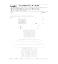 LF-Design Stolik kawowy PATO 120 cm drewno mango biała