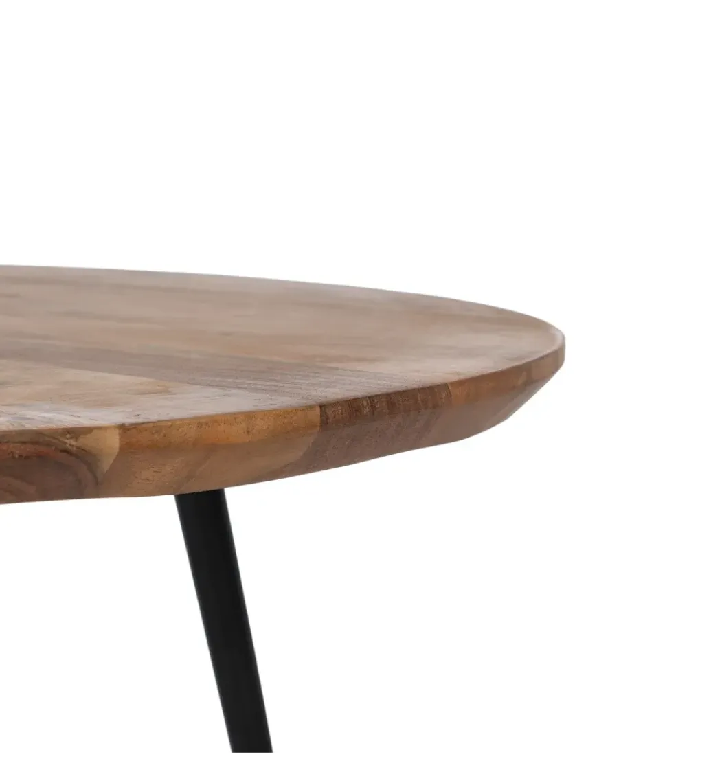 Zona-Design Stolik kawowy PIRLO SET II drewno akacja