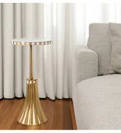 Exclusivas Stolik kawowy POMYK 25 cm drewno