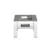 MCA Stolik kawowy PUNO 60 cm ze szkła i ceramiki w kolorze szarym