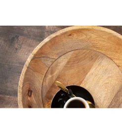 Invicta Interior - przedsprzedaż Stolik kawowy Pure Nature 45 cm naturalne mango