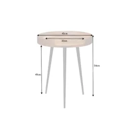 Invicta Interior - przedsprzedaż Stolik kawowy Pure Nature 45 cm naturalne mango
