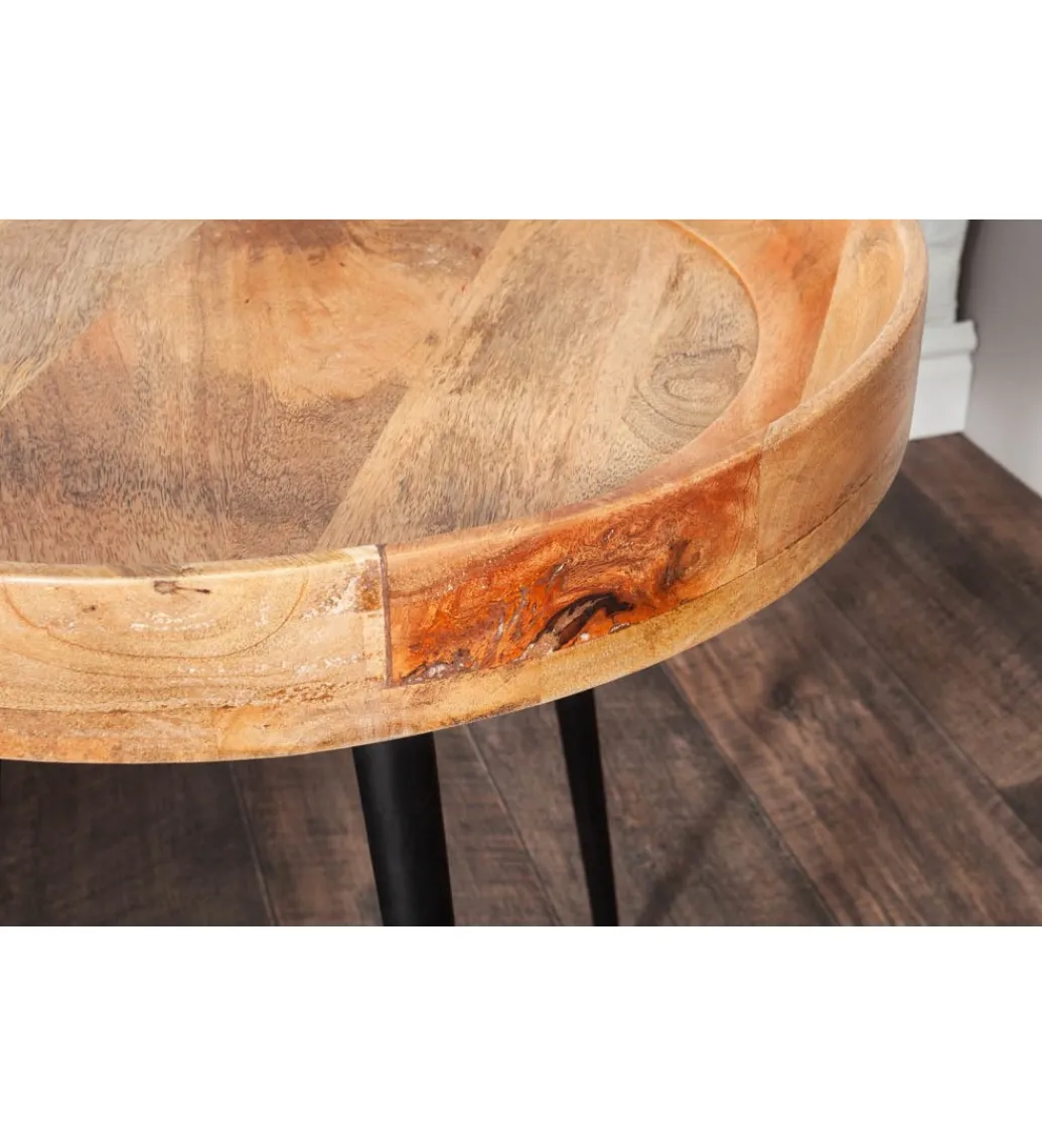 Invicta Interior - przedsprzedaż Stolik kawowy Pure Nature 45 cm naturalne mango