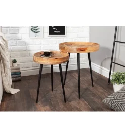 Invicta Interior - przedsprzedaż Stolik kawowy Pure Nature 45 cm naturalne mango