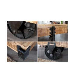 Invicta Interior Stolik kawowy Railway 120 cm drewno Mango