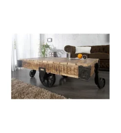 Invicta Interior Stolik kawowy Railway 120 cm drewno Mango