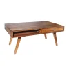 Invicta Interior - przedsprzedaż Stolik kawowy Retro 100 cm drewno Sheesham