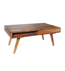 Invicta Interior - przedsprzedaż Stolik kawowy Retro 100 cm drewno Sheesham