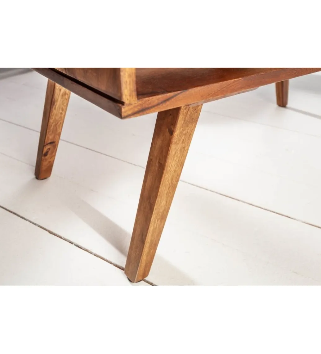 Invicta Interior - przedsprzedaż Stolik kawowy Retro 100 cm drewno Sheesham