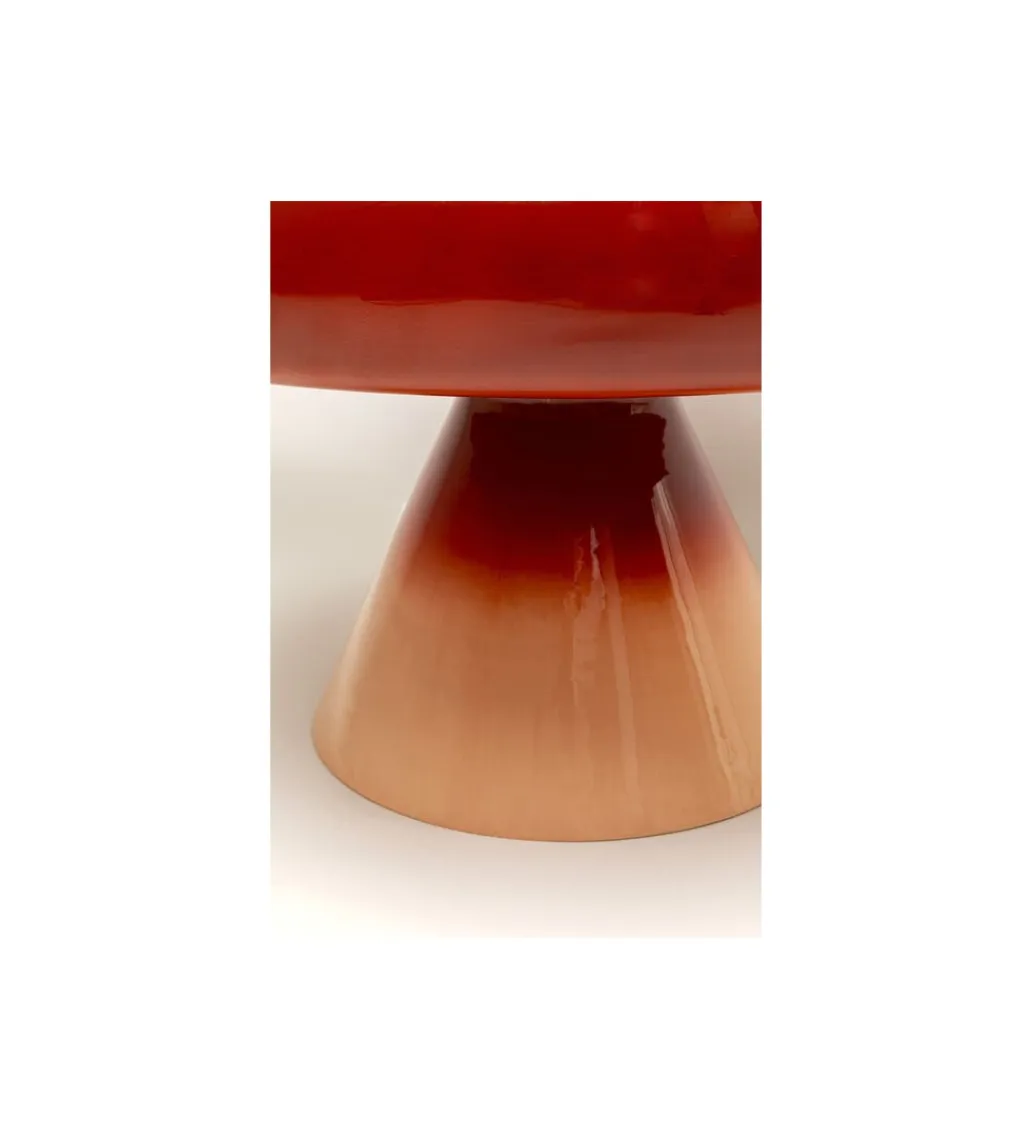 KARE Stolik kawowy RICI 60 cm gradient czerwony