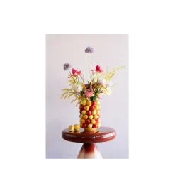 KARE Stolik kawowy RICI 60 cm gradient czerwony