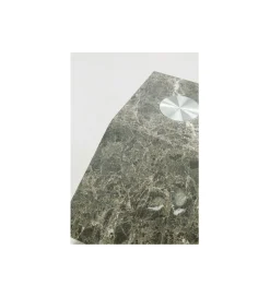 KARE Stolik kawowy ROCKY 90 cm szary marmur