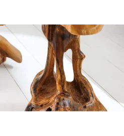 Invicta Interior - przedsprzedaż Stolik kawowy ROOT 40 cm drewno teak naturalny