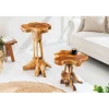 Invicta Interior - przedsprzedaż Stolik kawowy ROOT 70 cm drewno teak naturalny