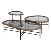 Zona-Design Stolik kawowy SATAMY 120 cm naturalny czarny