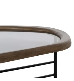 Zona-Design Stolik kawowy SATAMY 120 cm naturalny czarny