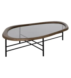 Zona-Design Stolik kawowy SATAMY 120 cm naturalny czarny