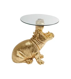 KARE Stolik kawowy SITTING HIPPO 48 cm złoty