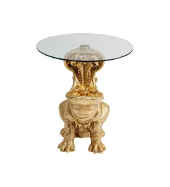 KARE Stolik kawowy SITTING HIPPO 48 cm złoty