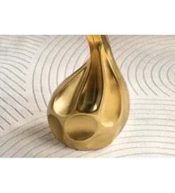 Invicta Interior - przedsprzedaż Stolik kawowy TEAR 60 cm złoty biały marmur