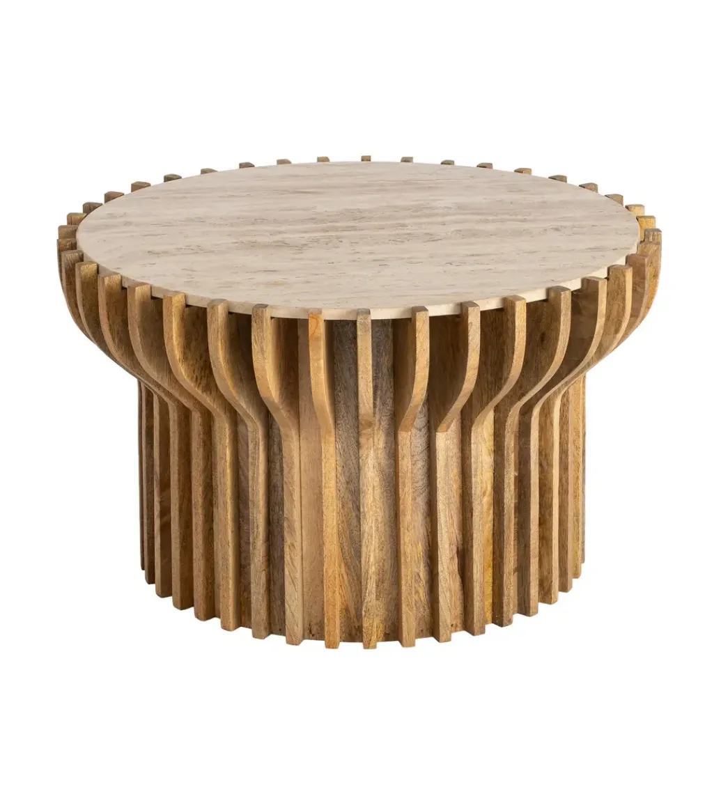 Zona-Design Stolik kawowy TEKALEMA 78 cm drewno mango