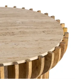 Zona-Design Stolik kawowy TEKALEMA 78 cm drewno mango