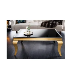Invicta Interior Stolik kawowy TRENTINO Modern Barock 100 cm czarny