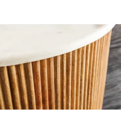 Invicta Interior - przedsprzedaż Stolik kawowy TRES CHIC 60 cm drewno mango naturalny