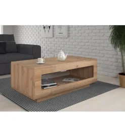 Helvetia Stolik kawowy TULSA 110 cm w optyce dąb grandson