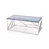 Halmar Stolik kawowy UNIVERSE 120 cm srebrny