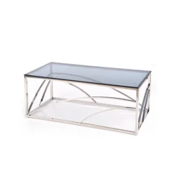 Halmar Stolik kawowy UNIVERSE 120 cm srebrny