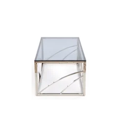 Halmar Stolik kawowy UNIVERSE 120 cm srebrny