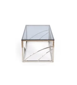 Halmar Stolik kawowy UNIVERSE 120 cm srebrny
