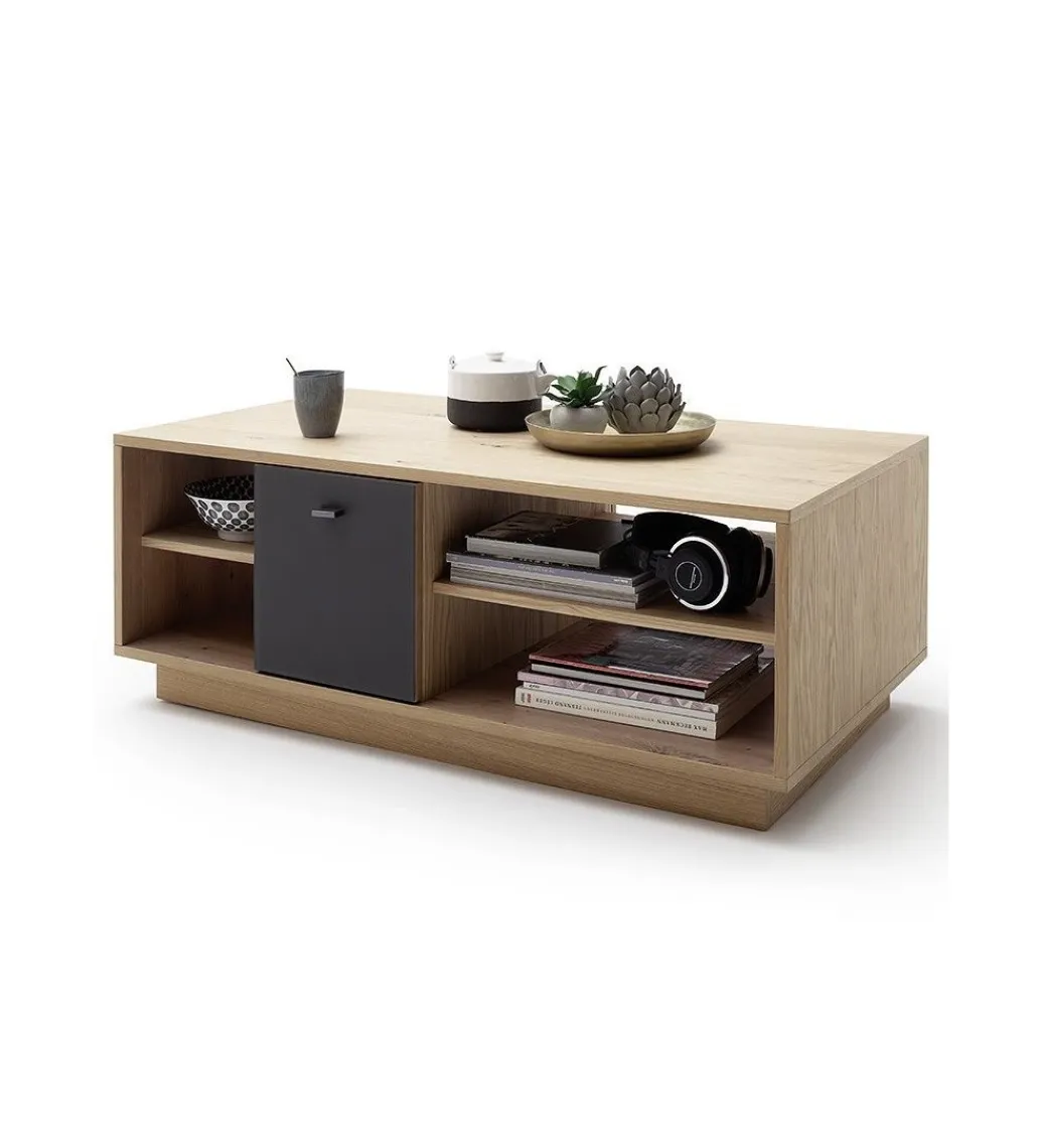 MCA Stolik kawowy VALENCIA 115 cm antracytowo naturalny