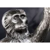 Invicta Interior Stolik kawowy WILDLIFE MONKEY 55 cm srebrny
