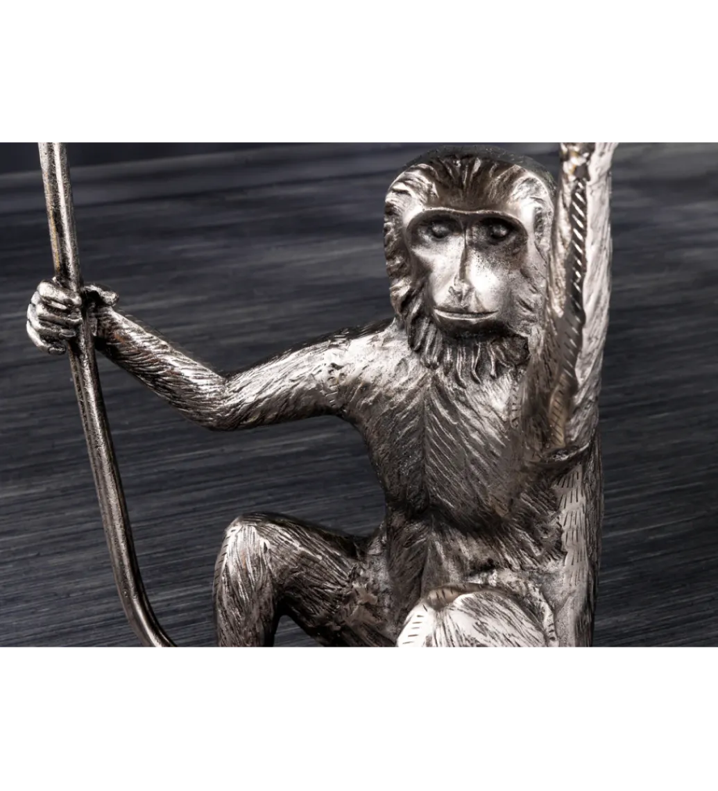 Invicta Interior Stolik kawowy WILDLIFE MONKEY 55 cm srebrny