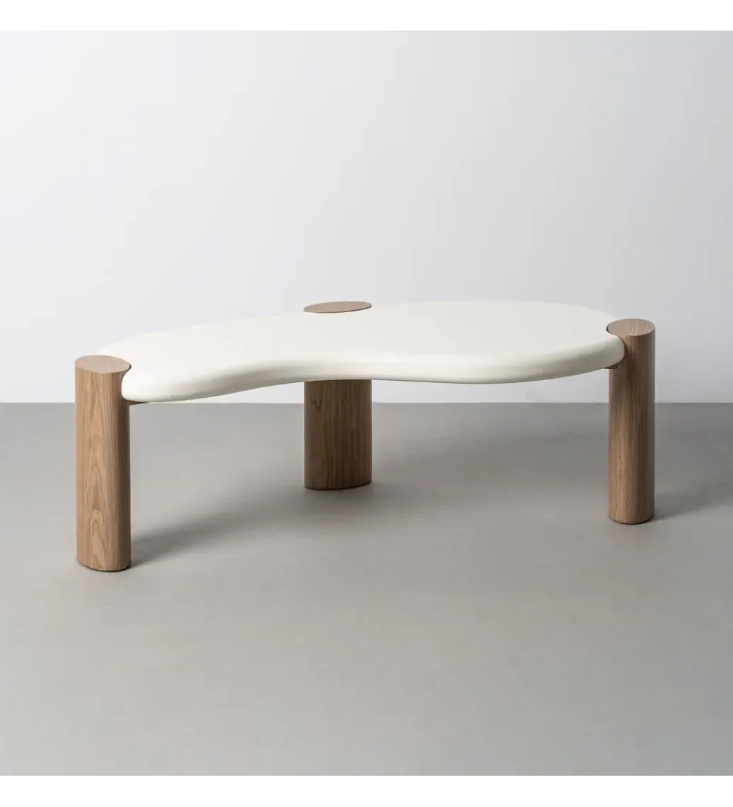 Zona-Design Stolik kawowy WINAS 125 cm biały naturalny