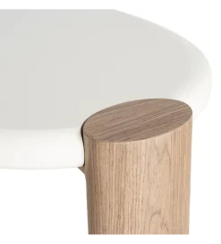 Zona-Design Stolik kawowy WINAS 125 cm biały naturalny