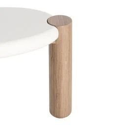 Zona-Design Stolik kawowy WINAS 125 cm biały naturalny