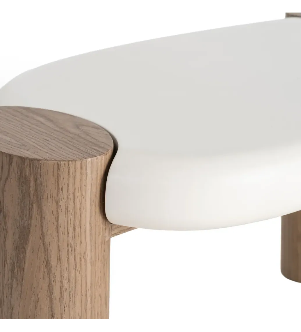 Zona-Design Stolik kawowy WINAS 125 cm biały naturalny